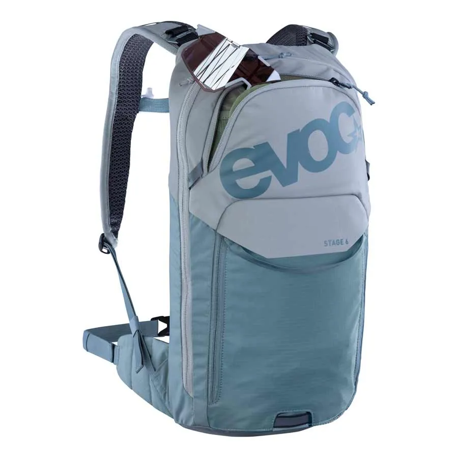 EVOC Stage 6 Hydration Bag w/ 2L Bladder - Minimalist Mountain Biking Backpack with Hydration System