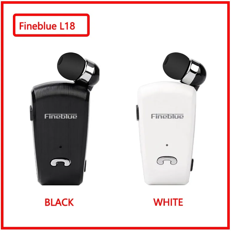 Fineblue L18  8615 Mini Wireless business Bluetooth Headset Sport Driver Earphone Telescopic Clip F910 F920 F930 F960 f970 F980