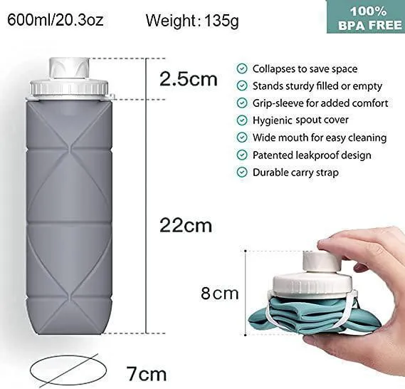 Foldable Silicone Water Bottle