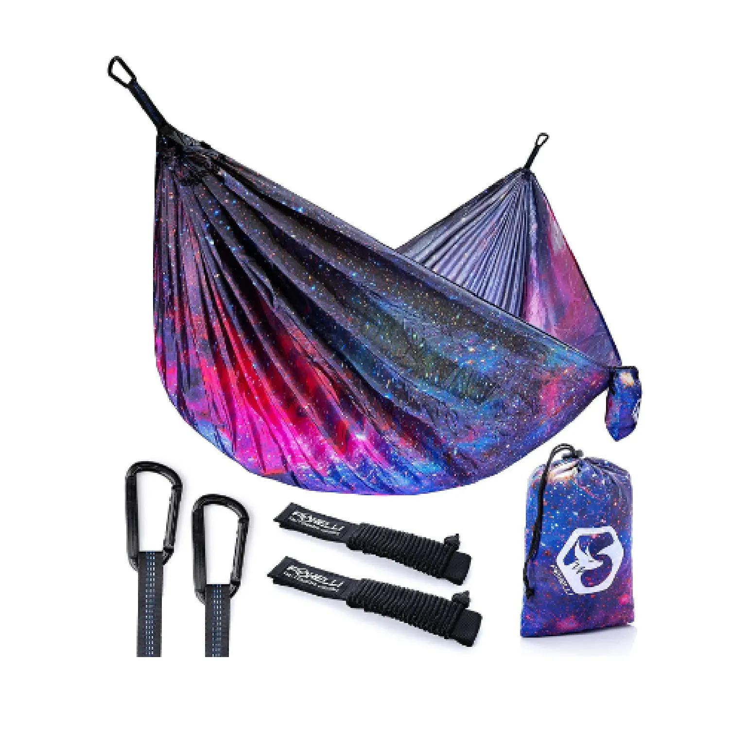 Foxelli Camping Hammock | Parachute Nylon Portable Hammock