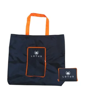 Free Out and About Foldable Bag Navy and Orange