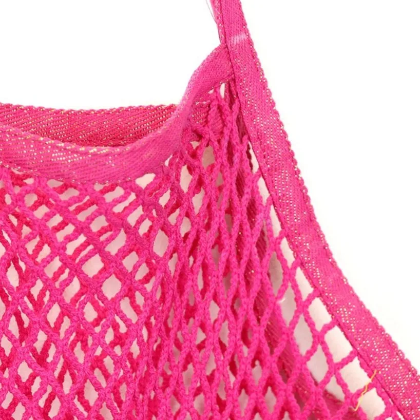 Fuchsia String Shopping Bag