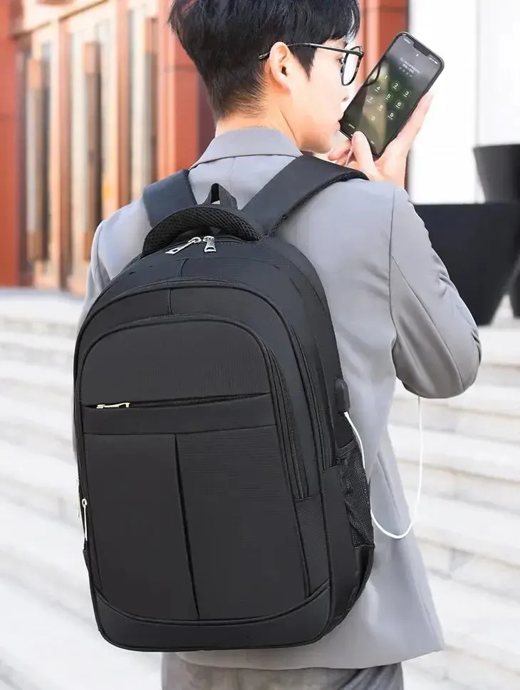 GB School Bag 1215 Business Office Work Men's Backpack Multifunctional Laptop Waterproof Oxford Cloth School Bag