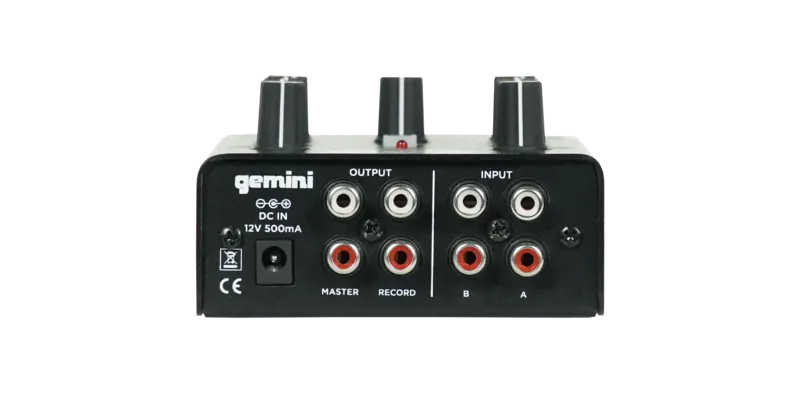 Gemini MM1BT 2-Channel Professional Analog DJ Mixer with Bluetooth