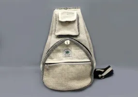 Guitar Shaped Hemp Mix Sling Backpack