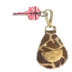 Happy Key Chain Giraffe/cream