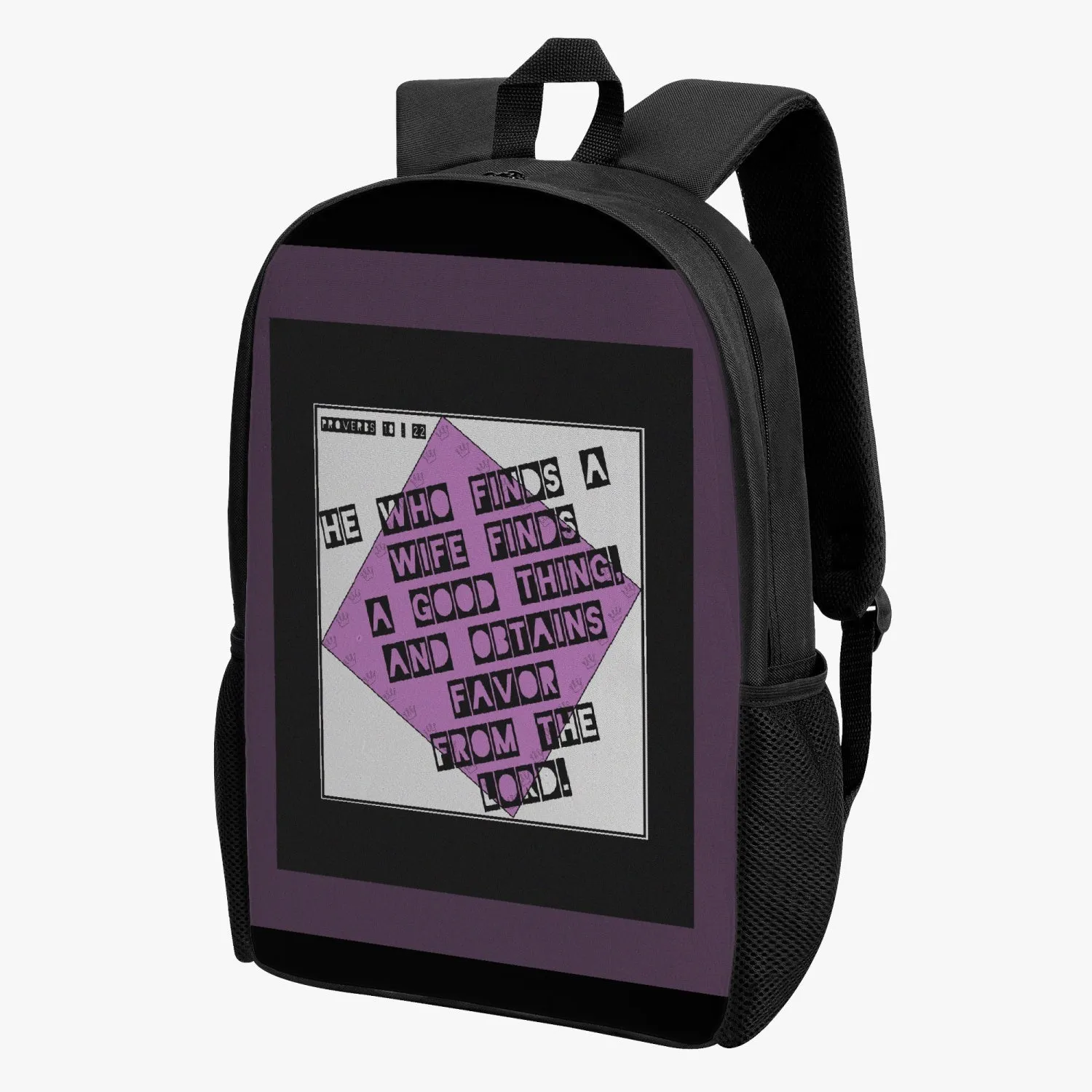 His Proverbs 18:22 Retro Matching Backpack