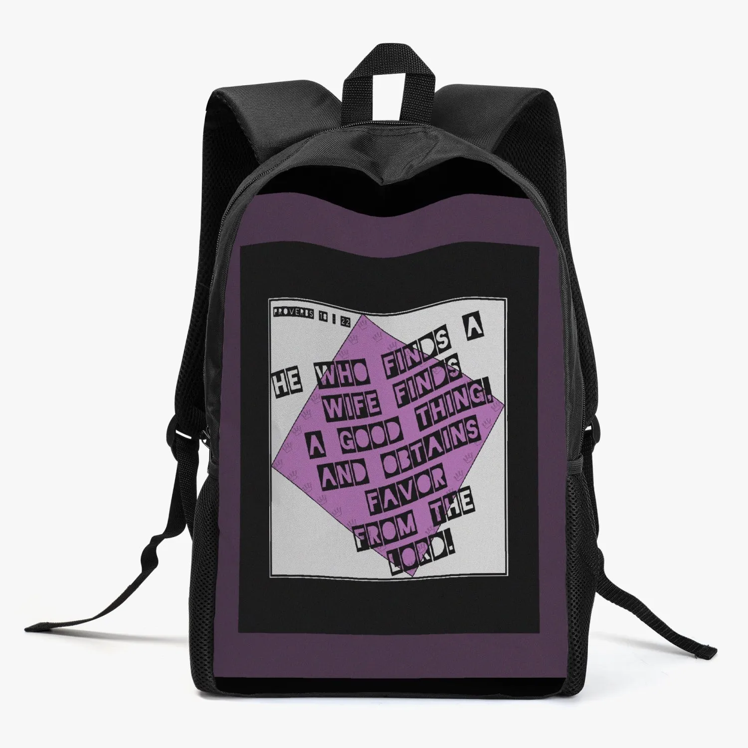 His Proverbs 18:22 Retro Matching Backpack