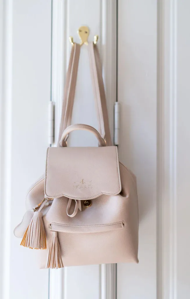 Hollis | Mini Backpack in Nude