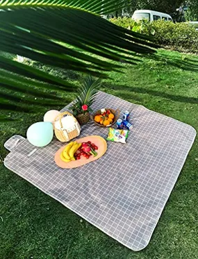 Homestic Picnic Mat | Foldable Blanket for Picnic | Water Resistant Handy Mat | Portable Mat for Outdoor | Bag Design Picnic Mat | JY2236 | Brown