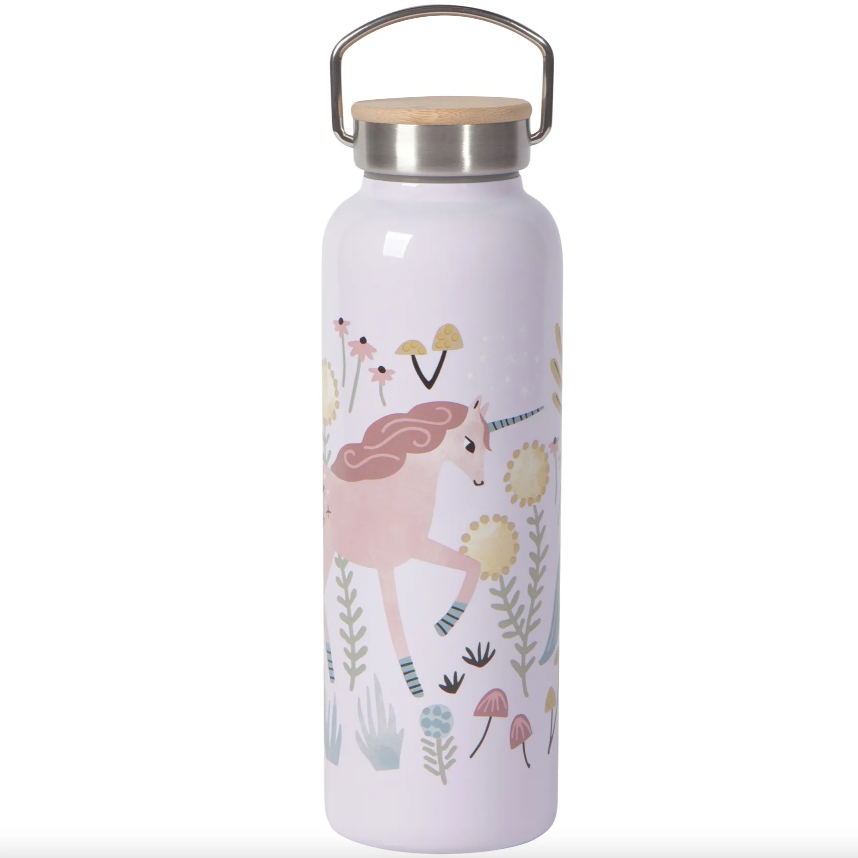 Insulated Water Bottle - Fancy Unicorns