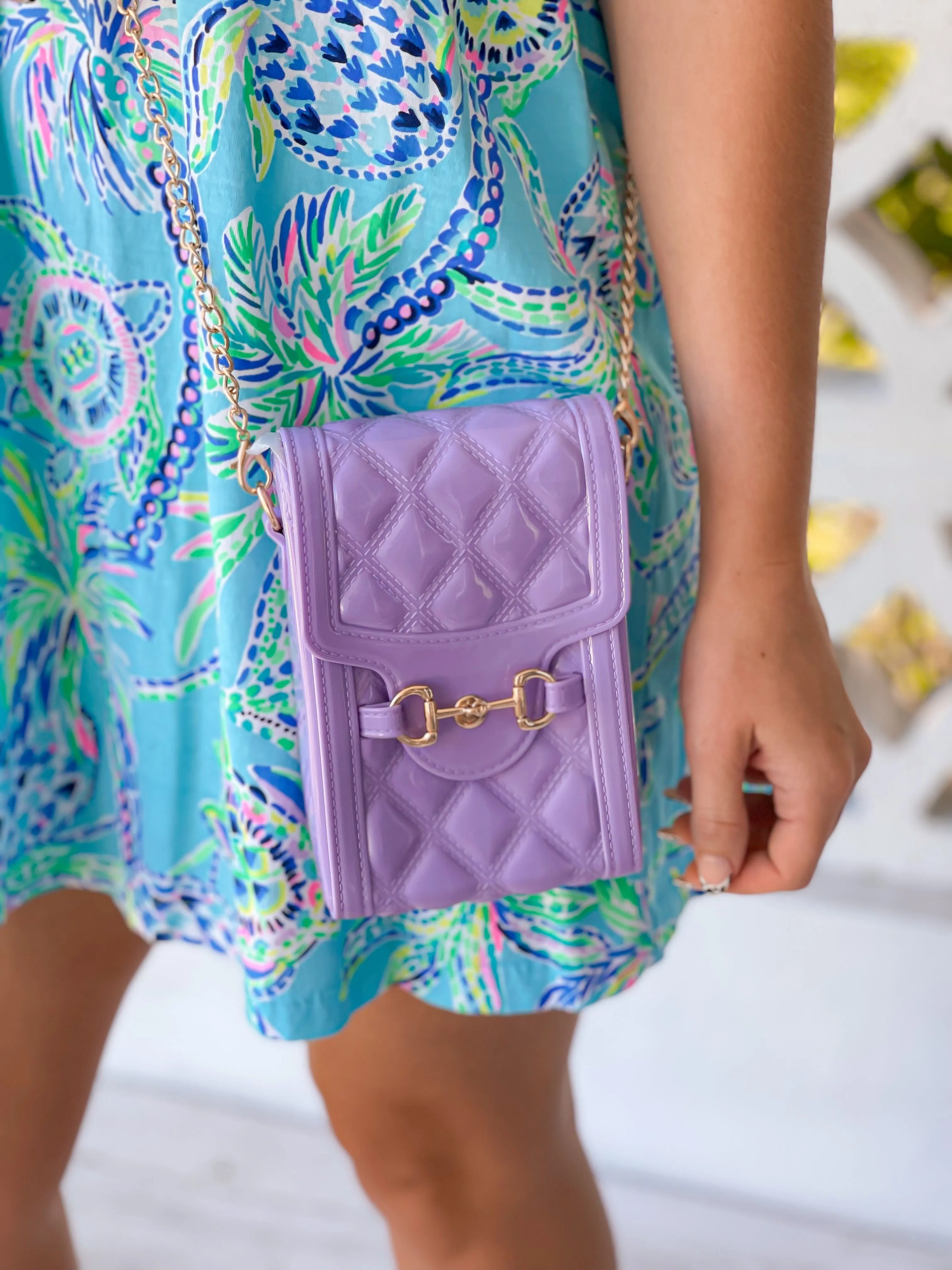 Jelly Mini Crossbody Bag - Purple