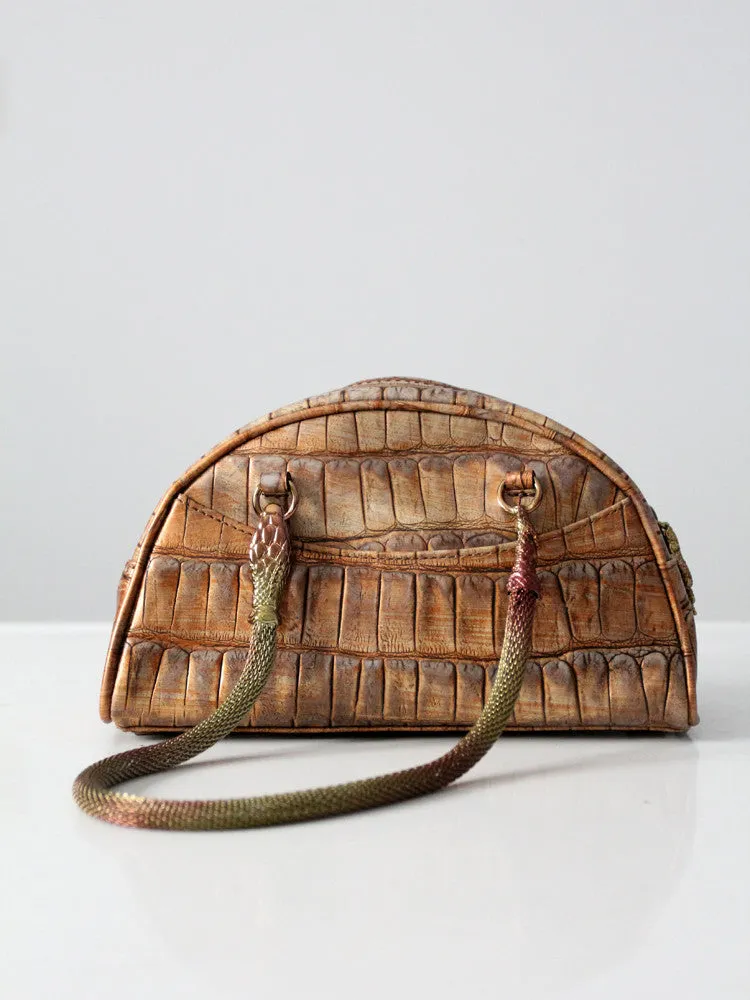 John Galliano snake satchel