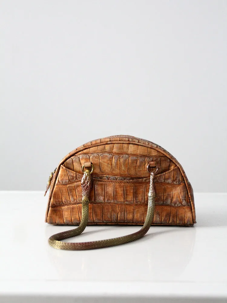 John Galliano snake satchel