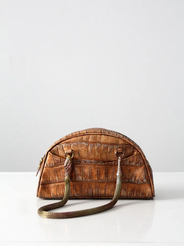 John Galliano snake satchel