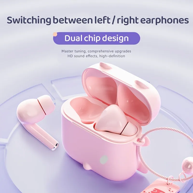 K1 Cute And Trendy 5.3 Version Wireless Earphones/tws/gifts/HiFi High-definition Stereo Sound Quality/long Battery Life/gifts/students