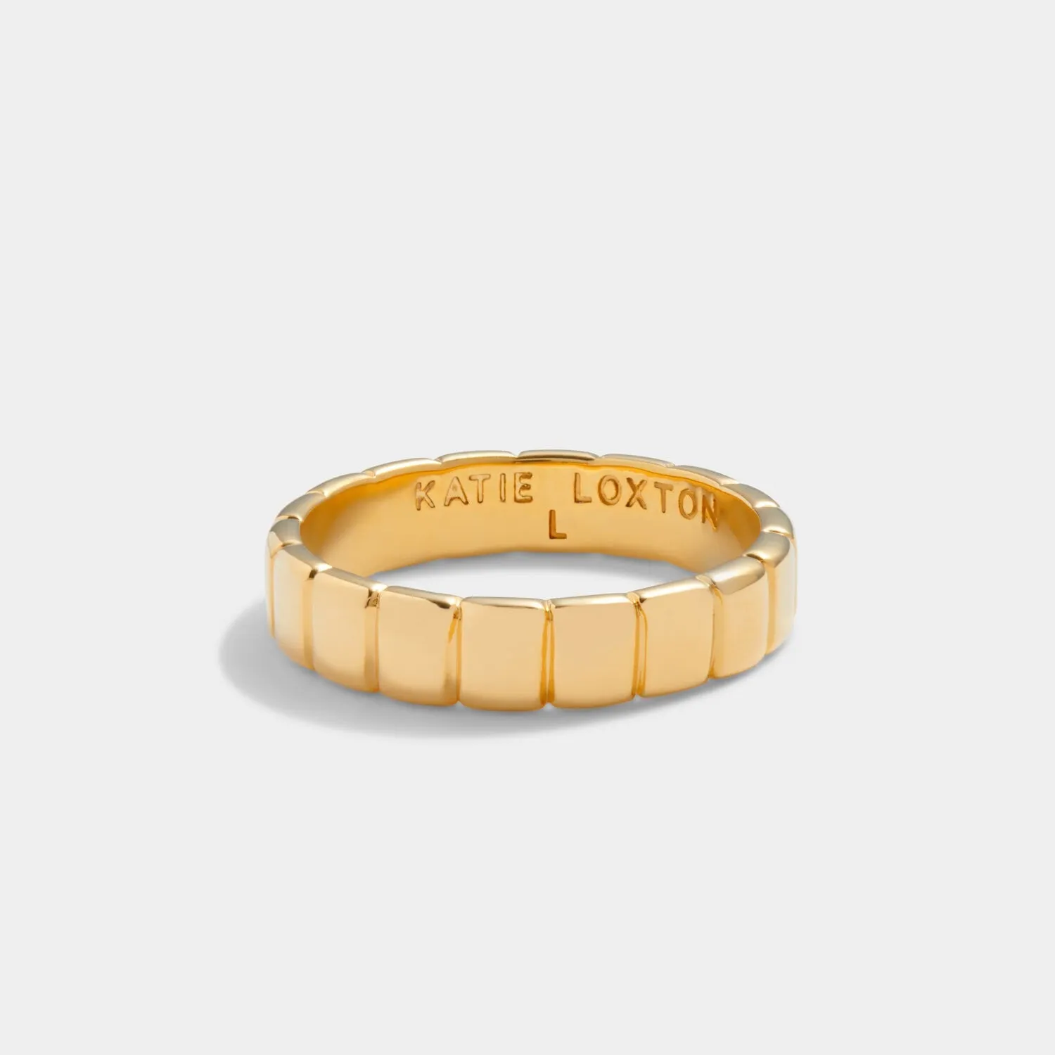 Katie Loxton Amulet Waterproof Gold Skinny Ring Small (L)