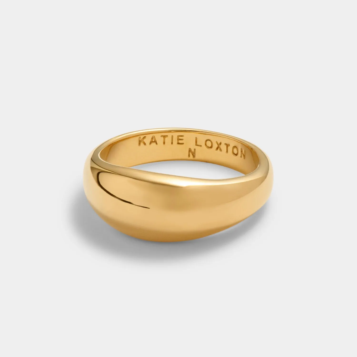 Katie Loxton Aura Waterproof Gold Dome Ring Gold Medium (N)