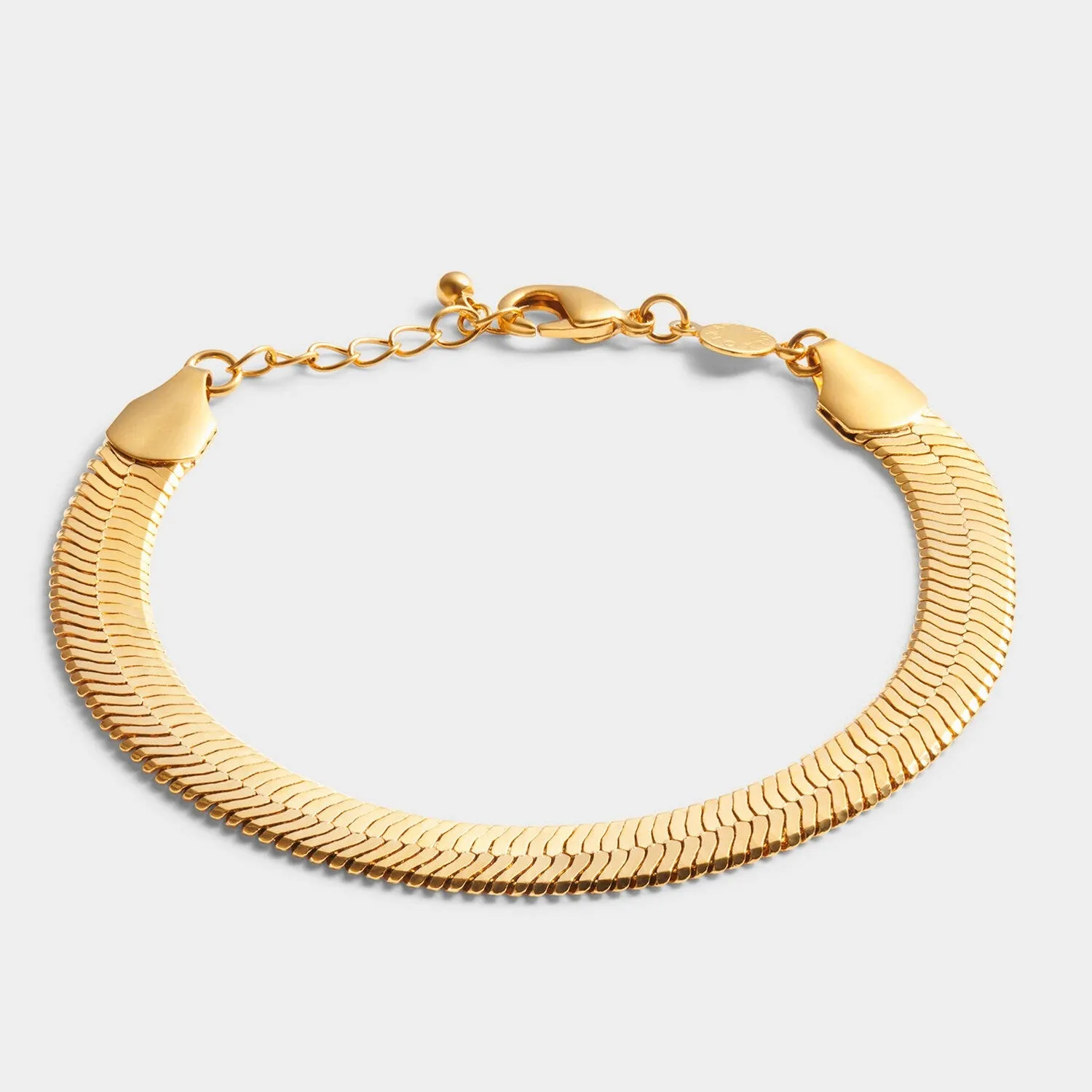 Katie Loxton Ciana Waterproof Gold Large Snake Chain Bracelet