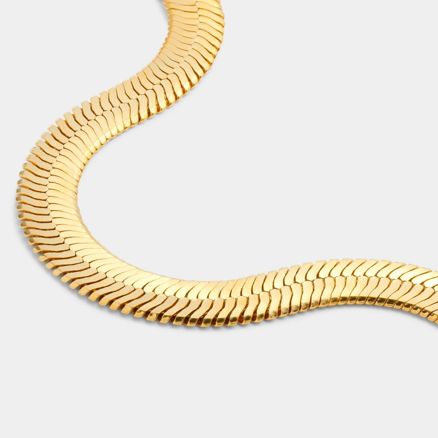 Katie Loxton Ciana Waterproof Gold Large Snake Chain Bracelet