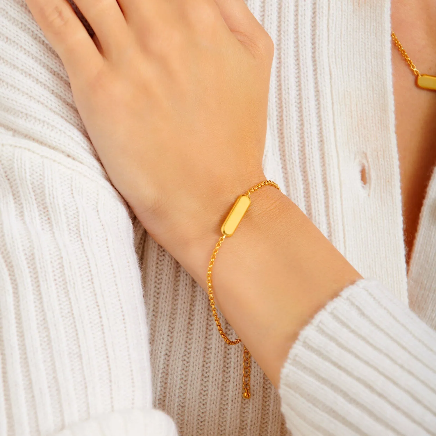 Katie Loxton 'With Love' Waterproof Signet Bracelet