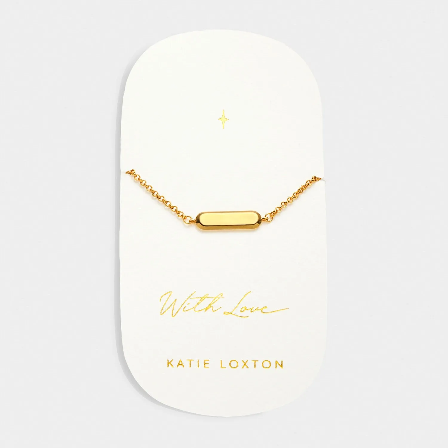 Katie Loxton 'With Love' Waterproof Signet Bracelet