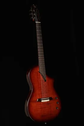 Katoh Hispania 'Cognac Burst' Crossover Thinline Hybrid Classical Electric Guitar