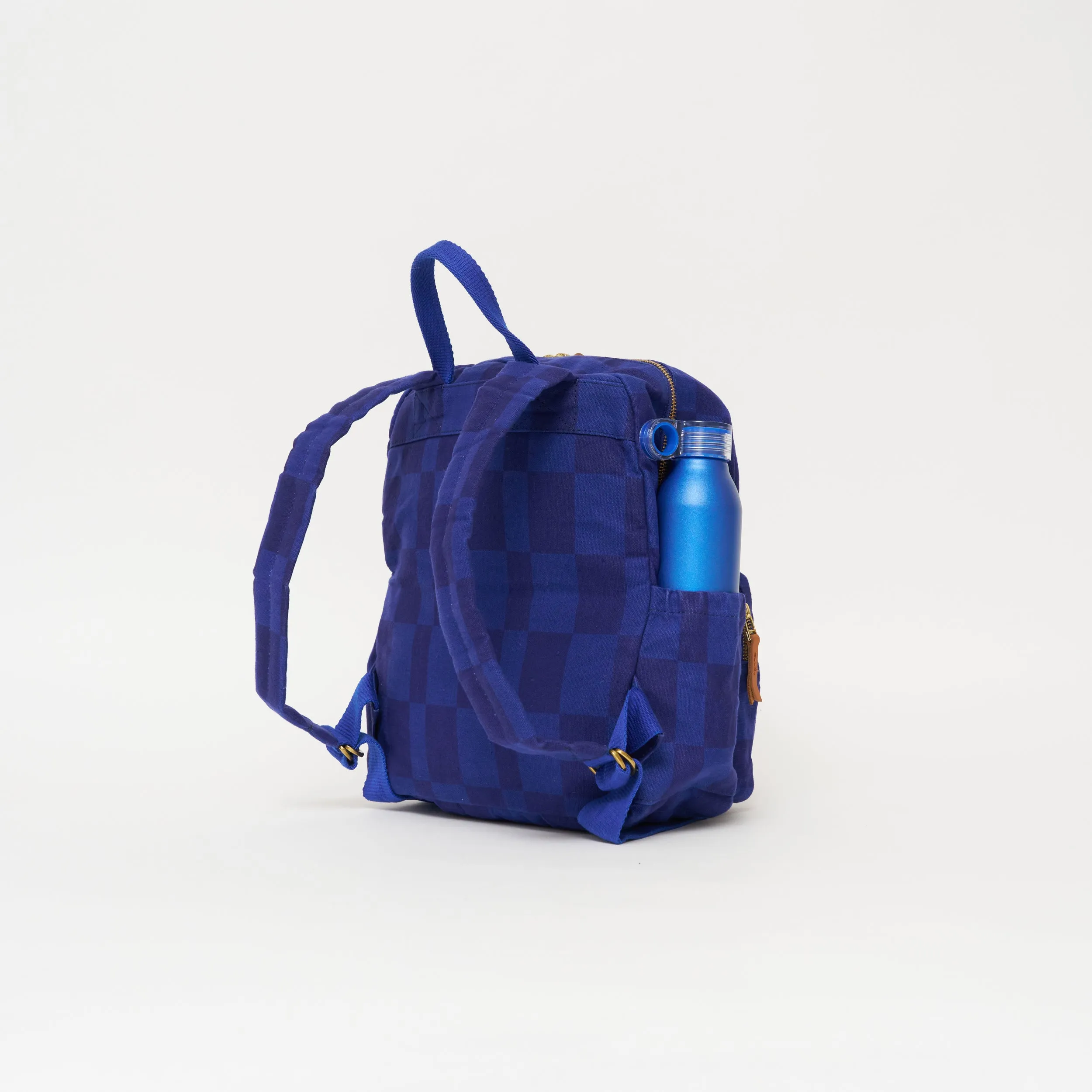 Kids' Backpack - Cobalt Checker