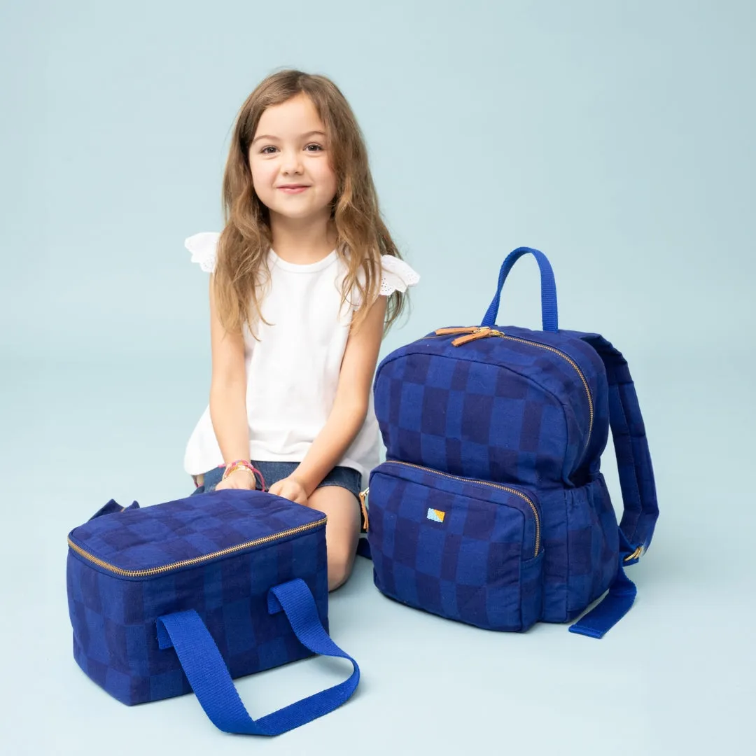 Kids' Backpack - Cobalt Checker