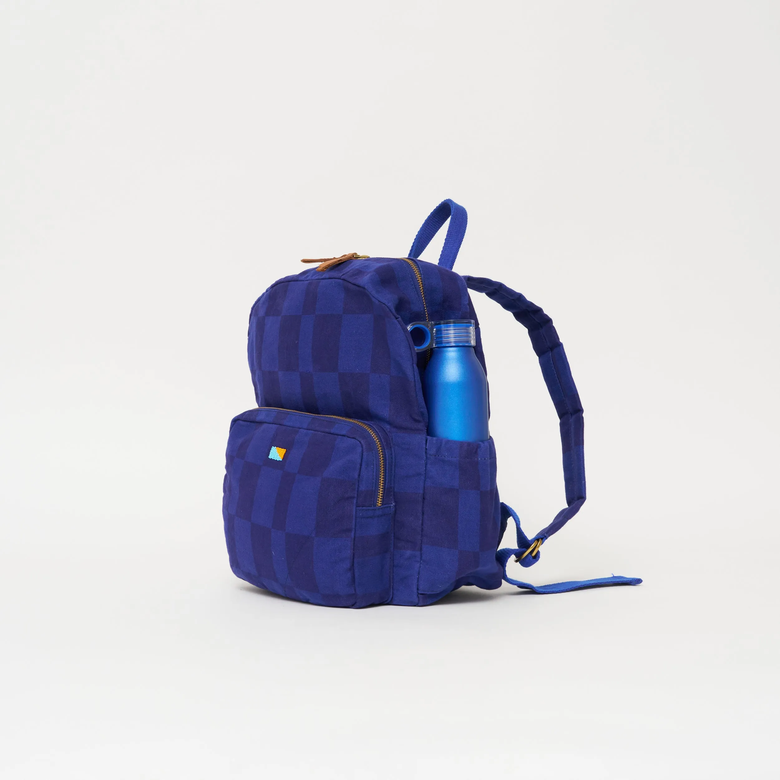 Kids' Backpack - Cobalt Checker