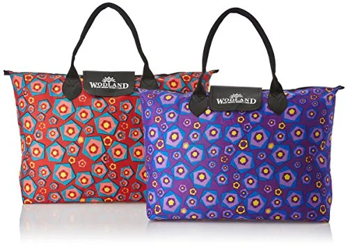 Kuber Industries Fabric 50 cms Multicolour Shopping Bag (VARSKI35956)