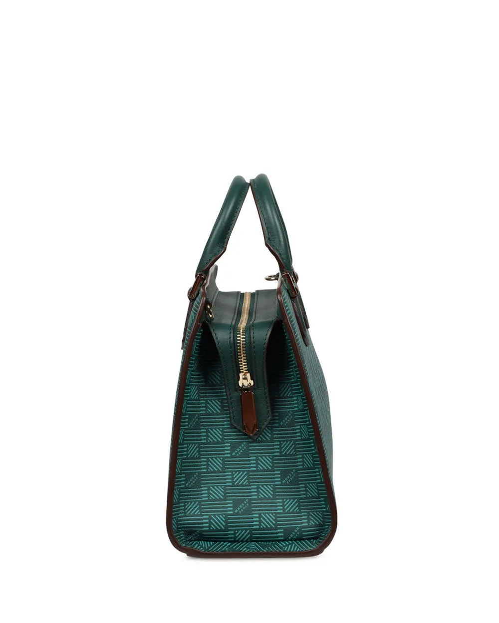 Laura Top Handle Bag in Dark Green