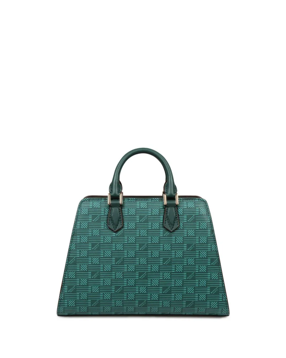 Laura Top Handle Bag in Dark Green