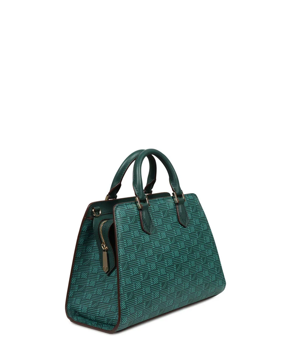 Laura Top Handle Bag in Dark Green