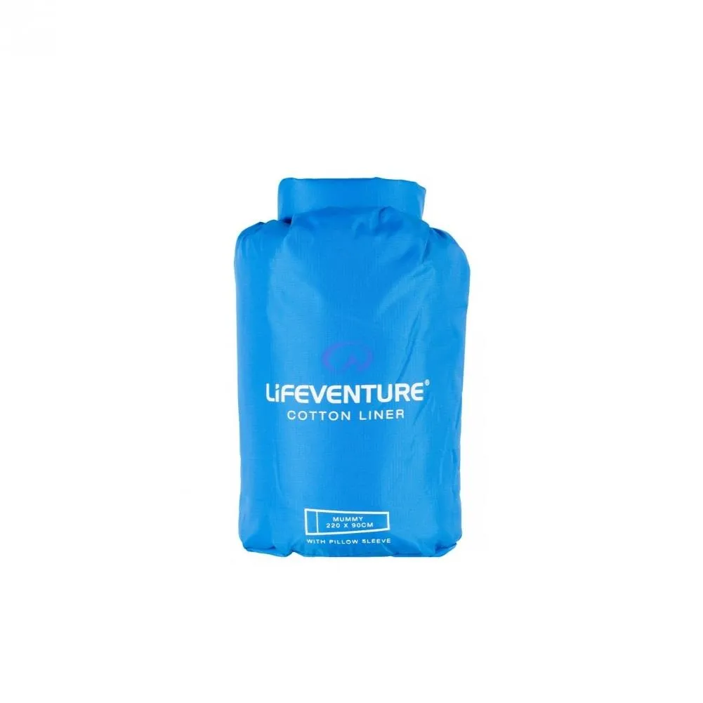 Lifeventure Cotton Sleeping Bag Liner (Mummy)