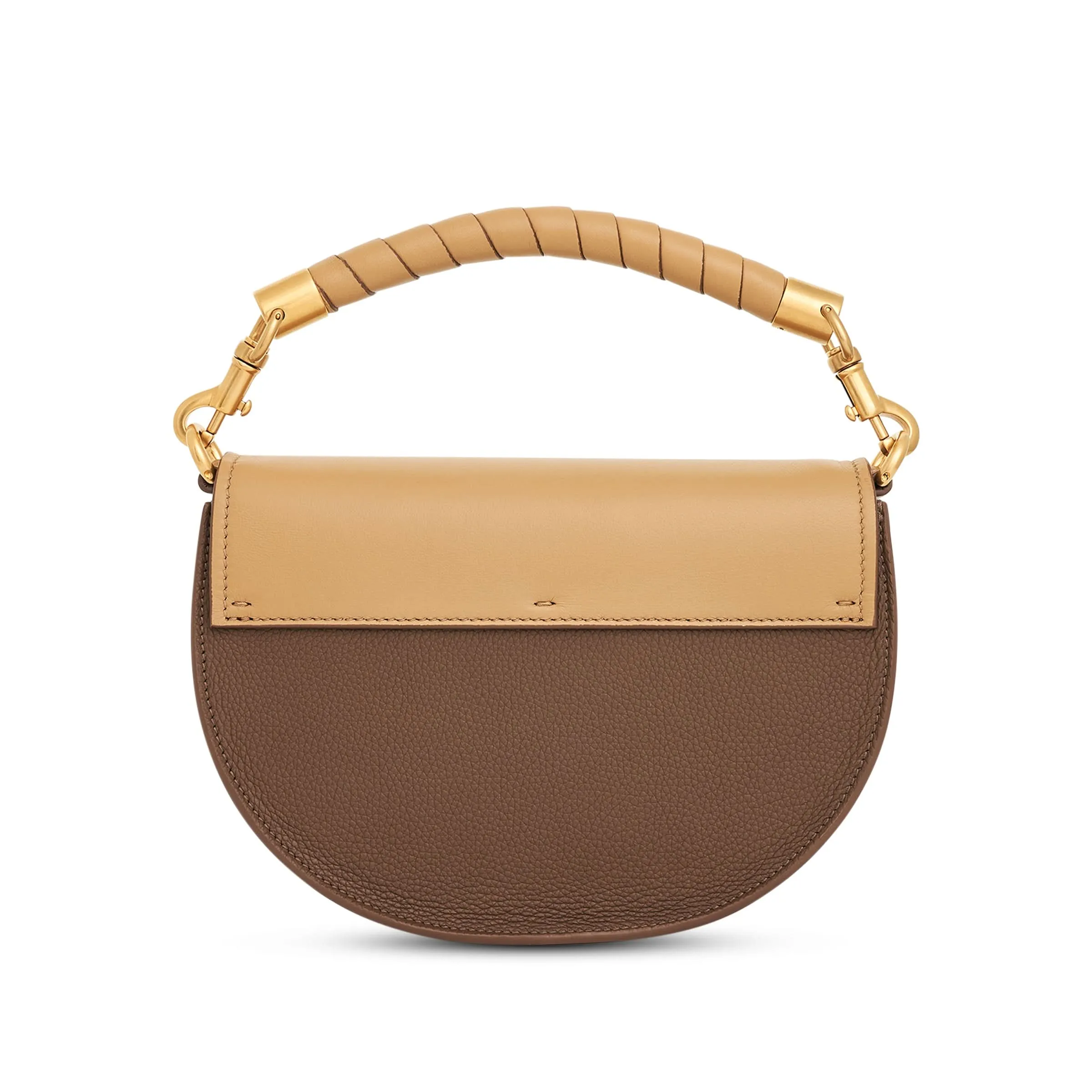 Marcie Leather Crossbody Bag in Creamy Brown