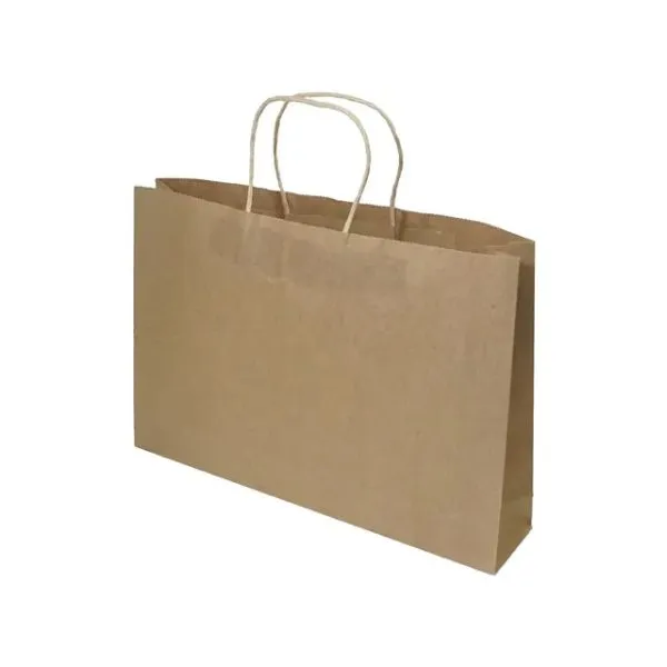 Medium Craft Brown Shopping Bag - 35cm x 24cm x 7cm