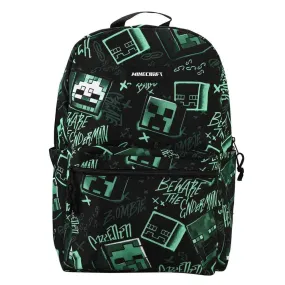 Minecraft - Creeper Laptop Backpack (All Over Print) - Bioworld