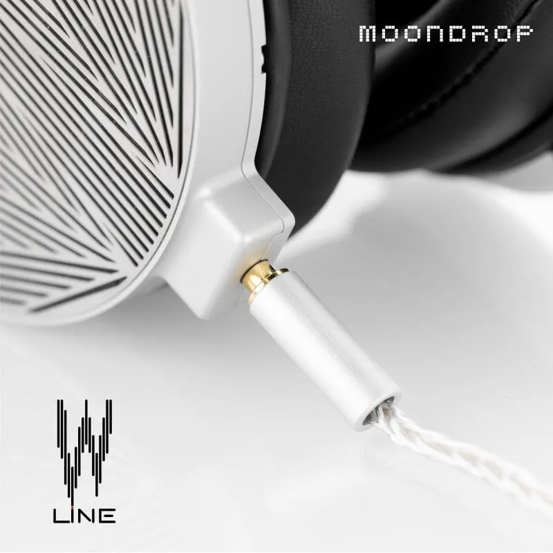 Moondrop Line V 6N Single Crystal Copper Silver-Plated Headphone Cable