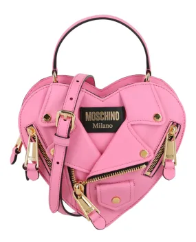 Moschino Biker Heart-Shaped Bag