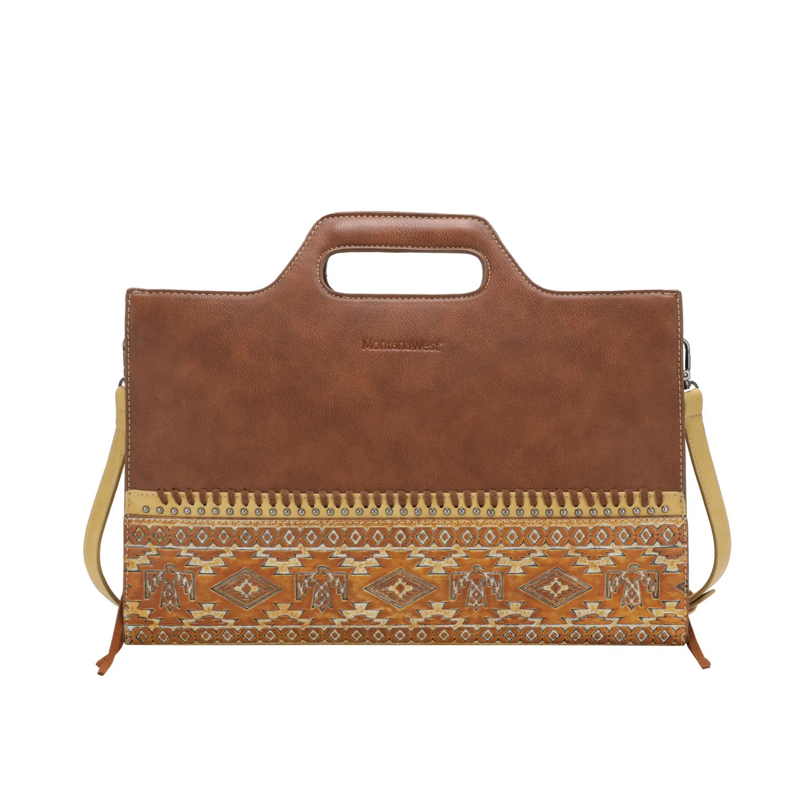 MW1139G-922 Montana West Aztec Tooled Collection Laptop Case