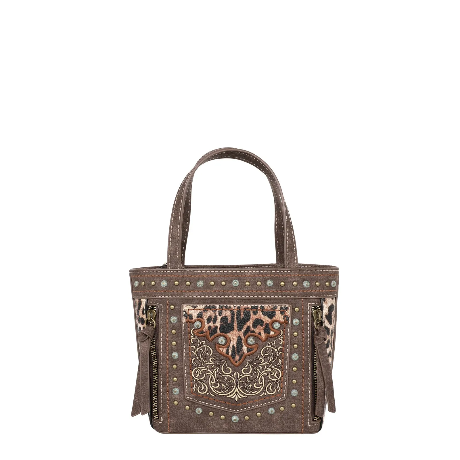 MW1213-923 Montana West Embroidered Collection Small Tote/Crossbody