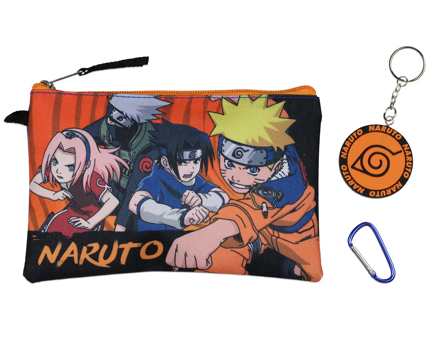 Naruto Anime Character Group 16" Youth 5-Piece Backpack Set For School Or Travel