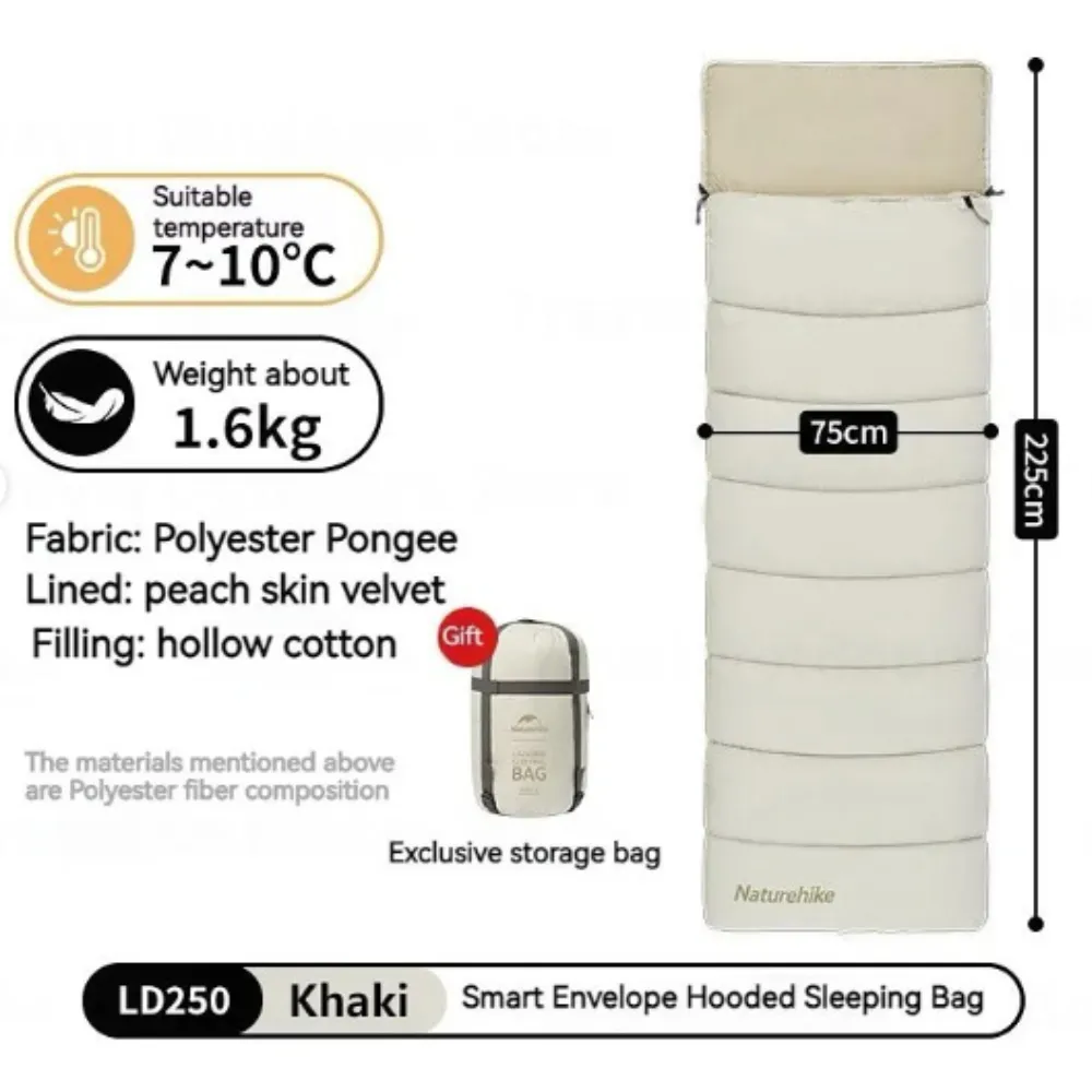 Naturehike LD250 Flexible Envelope Cotton Sleeping Bag