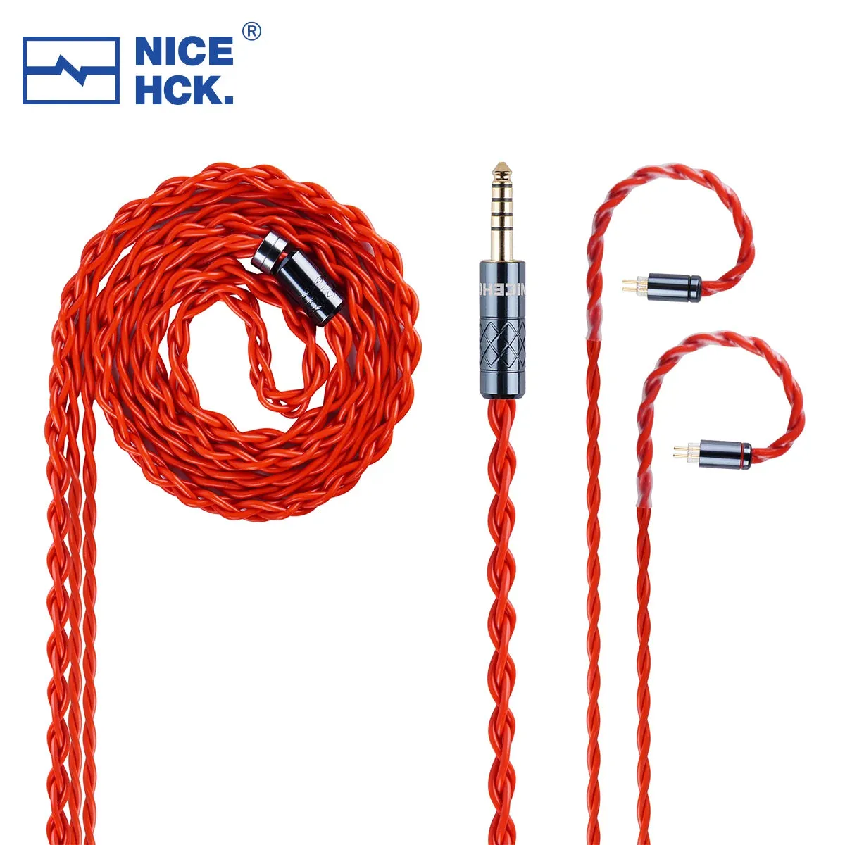 NiceHCK RedLava High Purity Advanced Annealing Copper Earphone Cable