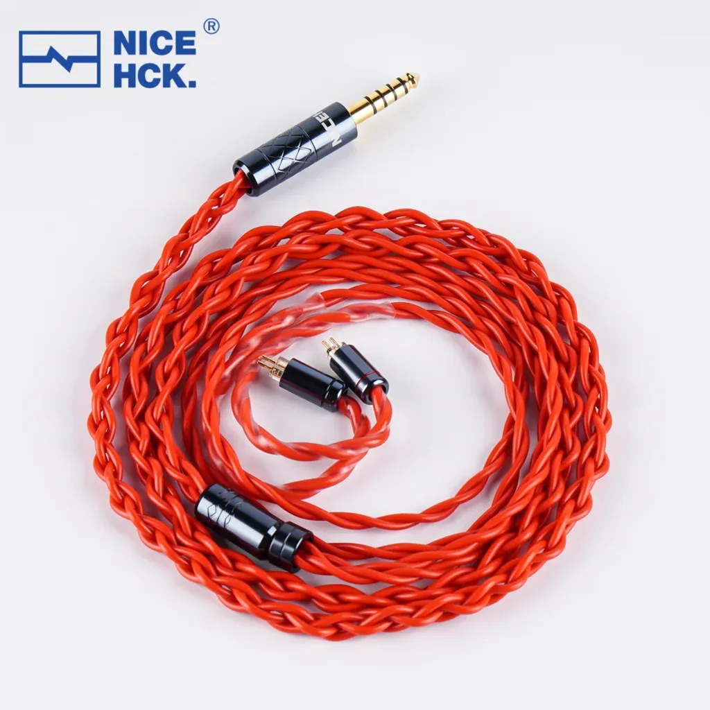 NiceHCK RedLava High Purity Advanced Annealing Copper Earphone Cable