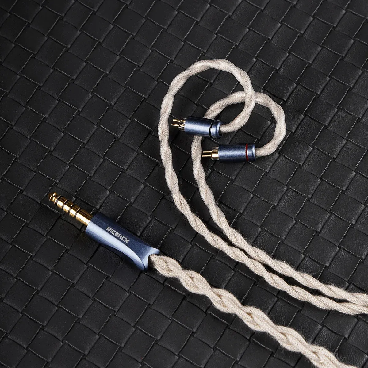 NiceHCK WabiZone 7N OCC 5N Single Crystal Silver HiFi IEM Cable