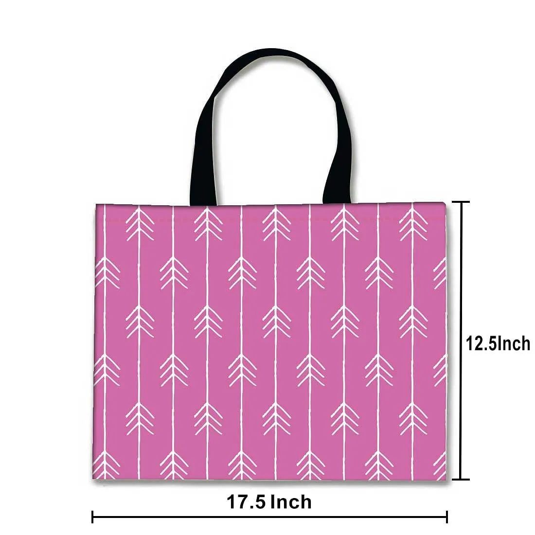 Nutcase Designer Tote Bag for Women Gym Beach Travel Shopping Fashion Bags with Zip Closure and Internal Pocket to keep cash/valuables - Arrow purple