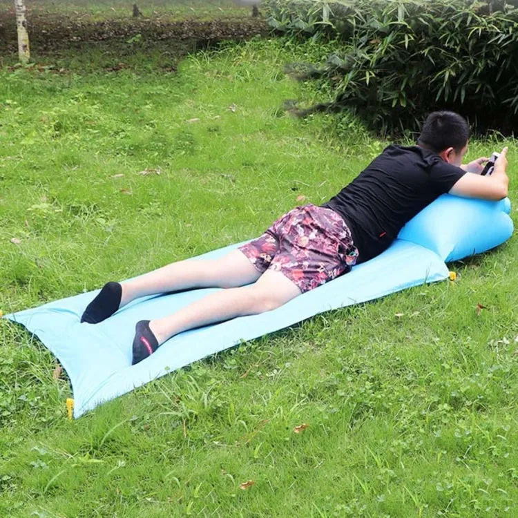 Outdoor Waterproof Air Pillow Picnic Mat Carrying Ground Sand Beach Grass Mat, Style:Single(Random Color)