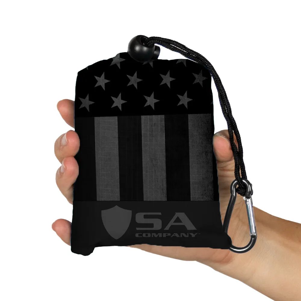 Packable Blanket | Blackout American Flag PreOrder